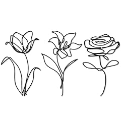 Metal flowers wall for sale  Delivered anywhere in USA 