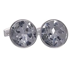 Clear gemstone cufflinks for sale  Delivered anywhere in UK