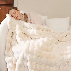 Soft fluffy throw for sale  Delivered anywhere in USA 