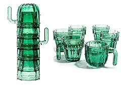 Cactus stackable glasses for sale  Delivered anywhere in USA 