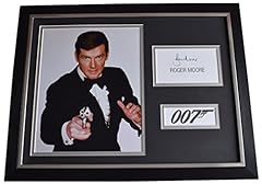 Sportagraphs Roger Moore Signed FRAMED Photo Autograph for sale  Delivered anywhere in Ireland