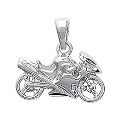 Pendentif moto argent d'occasion  Livré partout en France