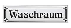 Waschraum emaille schild gebraucht kaufen  Wird an jeden Ort in Deutschland