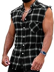 Herren checkshirt sleeveless gebraucht kaufen  Wird an jeden Ort in Deutschland