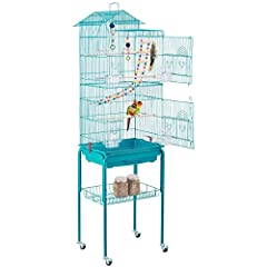 Yaheetech Roof Top Bird Cage Metal Parrot Cage with for sale  Delivered anywhere in UK
