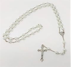 White glass rosary for sale  Delivered anywhere in UK