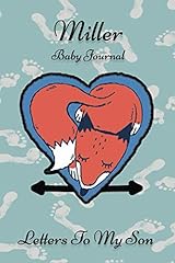 Miller Baby Journal Letters To My Son: Writing Lined for sale  Delivered anywhere in Canada