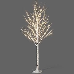NETTA 6FT Birch Twig Tree With 160 Warm White LED Lights, for sale  Delivered anywhere in UK
