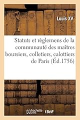 Statuts règlemens communauté d'occasion  Livré partout en France