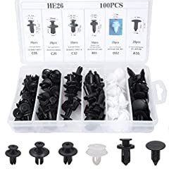 100Pcs Car Fixing Clips, 6 Types Car Plastic Mounting for sale  Delivered anywhere in UK