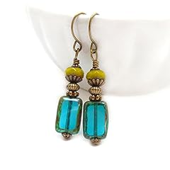 Teal blue earrings for sale  Delivered anywhere in USA 