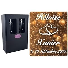 Flûtes champagne gravées d'occasion  Livré partout en France