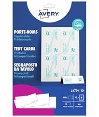 Avery imprimable chevalets d'occasion  Livré partout en France