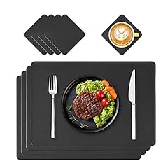 Oinvs placemats leather for sale  Delivered anywhere in UK