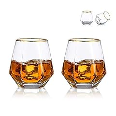 Diamond whiskey glasses for sale  Delivered anywhere in UK