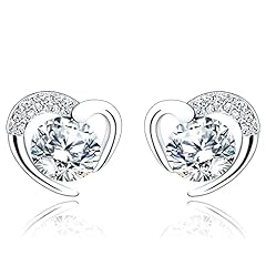 Silver stud earrings for sale  Delivered anywhere in UK