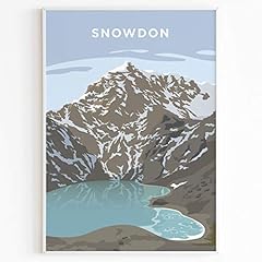 Snowdon print snowdonia for sale  Delivered anywhere in UK