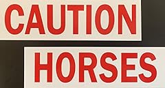 Caution horses sticker for sale  Delivered anywhere in USA 