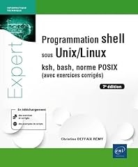 Programmation shell unix d'occasion  Livré partout en France