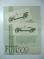 Fiat 509. foglio usato  Spedito ovunque in Italia 