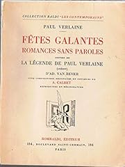 Fêtes galantes romances d'occasion  Livré partout en France