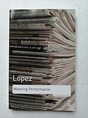 Meaning performance essays d'occasion  Livré partout en France
