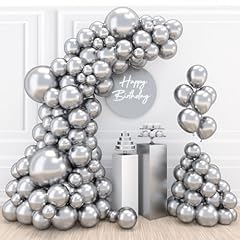 Silver balloons arch for sale  Delivered anywhere in UK