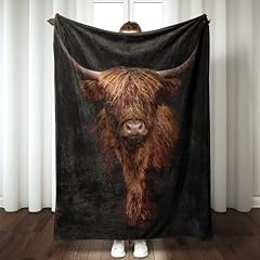 Highland cow blanket for sale  Delivered anywhere in USA 
