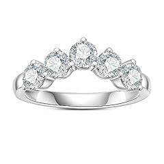 Moissanite wedding band for sale  Delivered anywhere in USA 