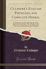 Culpeper english physician for sale  Delivered anywhere in UK