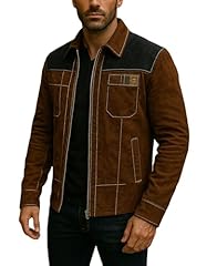 Mens suede leather for sale  Delivered anywhere in USA 