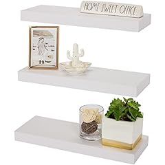 Sorbus Floating Shelf Set — Rustic Wood Hanging Rectangle for sale  Delivered anywhere in USA 