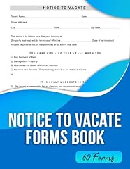 Notice vacate forms gebraucht kaufen  Wird an jeden Ort in Deutschland