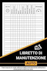 Libretto manutenzione auto usato  Spedito ovunque in Italia 