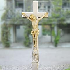 Usato, Gartentraum Grande Croce di Pietra con Figura di Gesù - Gesù Crocifisso/Grigio Antico usato  Spedito ovunque in Italia 