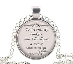 Alice wonderland necklace for sale  Delivered anywhere in Ireland