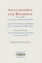 Historique rivedoux d'occasion  Livré partout en France
