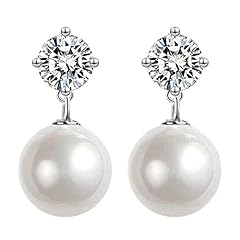 Pearl earrings women for sale  Delivered anywhere in UK