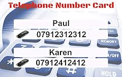Telephone number card for sale  Delivered anywhere in UK