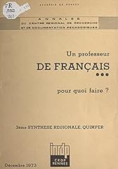 Professeur français faire d'occasion  Livré partout en France