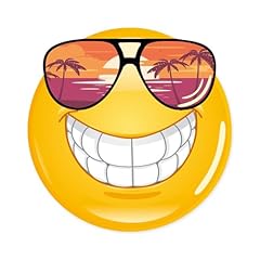 Autocollant sourire lunettes d'occasion  Livré partout en France