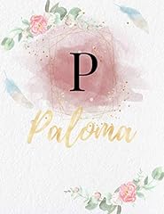Paloma: Personalized Writing Journal / Notebook for for sale  Delivered anywhere in UK