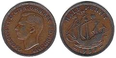 Sconosciuto 1937 halfpenny usato  Spedito ovunque in Italia 