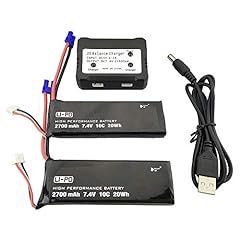 2pcs 7.4v 2700mah for sale  Delivered anywhere in USA 