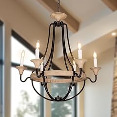 Wellmet farmhouse chandelier for sale  Delivered anywhere in USA 