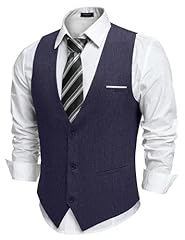 Coofandy gilet abito usato  Spedito ovunque in Italia 