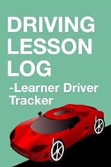 Driving lesson log for sale  Delivered anywhere in Ireland