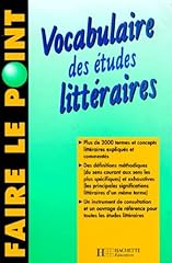 Vocabulaire études littérair d'occasion  Livré partout en France