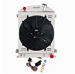 CoolingSky 4 Row Aluminum Radiator + Fan Shroud Combo for sale  Delivered anywhere in USA 