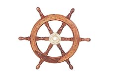 Benzara shipwheel teak for sale  Delivered anywhere in USA 